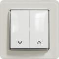 Sedna roller shutter switch (white insert, white glossy frame)